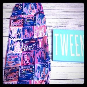 Tween LuLaRoe leggings. Used. Slight wear